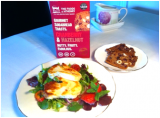 Grilled Halloumi  with Cranberry & Hazelnut Toasts