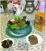 Mixed Leaf Salad with Feta Cheese, Quinoa and Multiseed Croutons