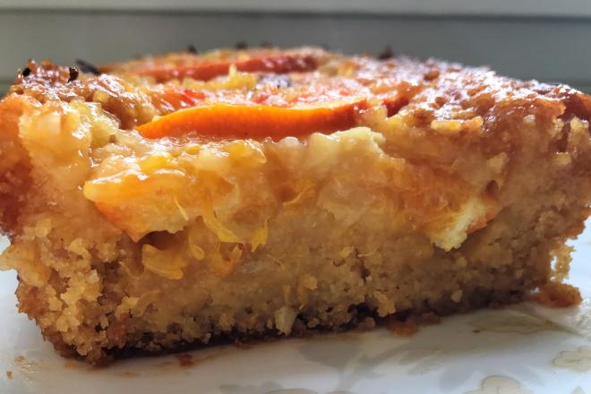 Vegan Gluten Free Blood Orange Polenta Cake 