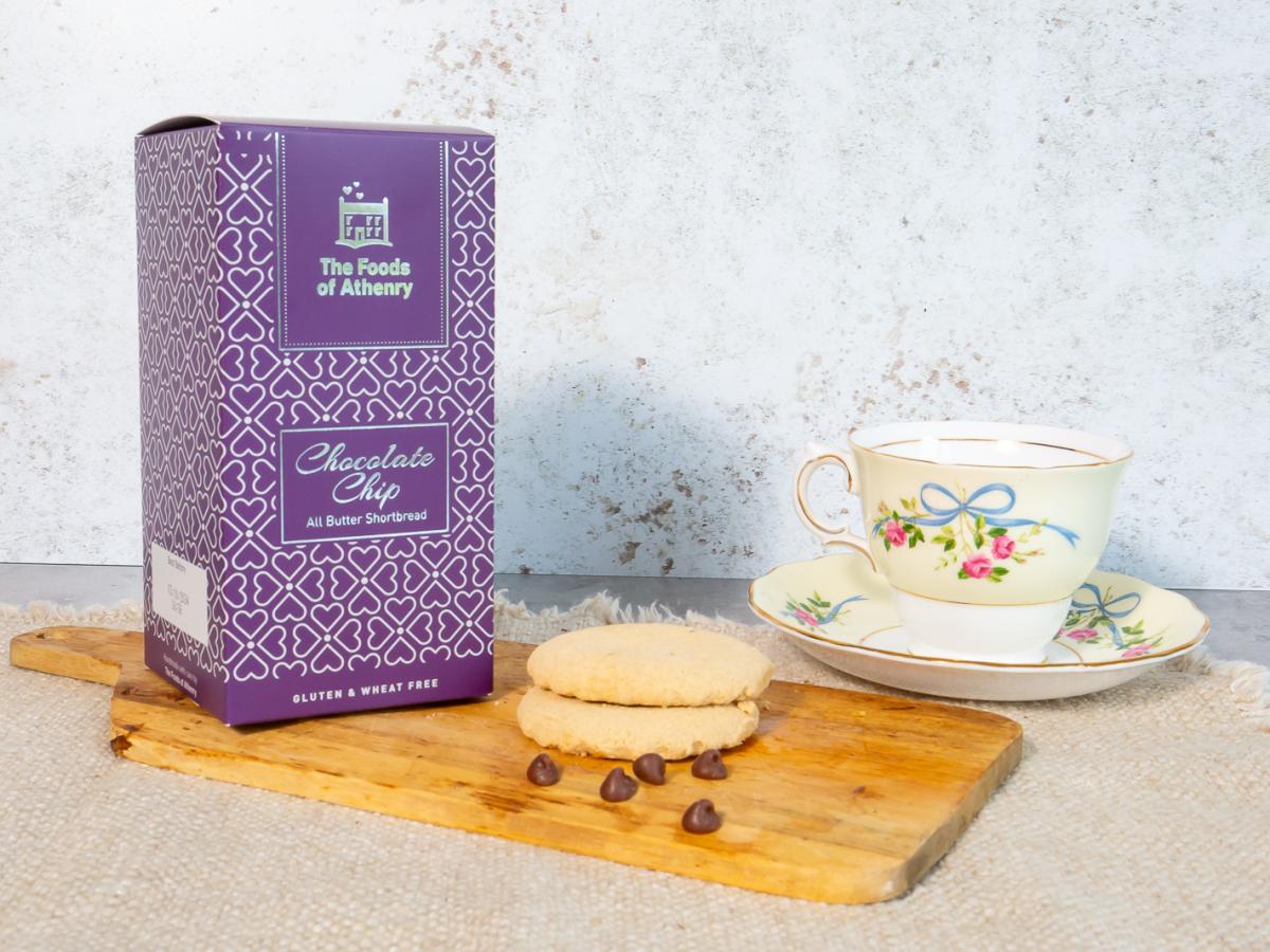 Gluten free chocolate chip all butter shortbread 